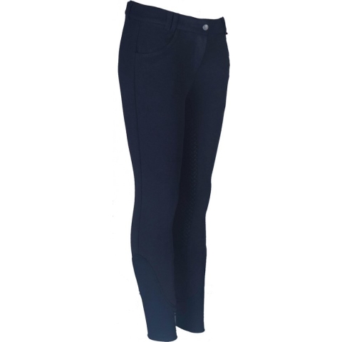 Horka Paardrijbroek Annika Junior Katoen/siliconen Navy Mt 104