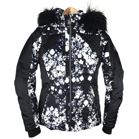 Dare2B Dames Ascendency Jas BlkDigitlBlm Maat XS/34