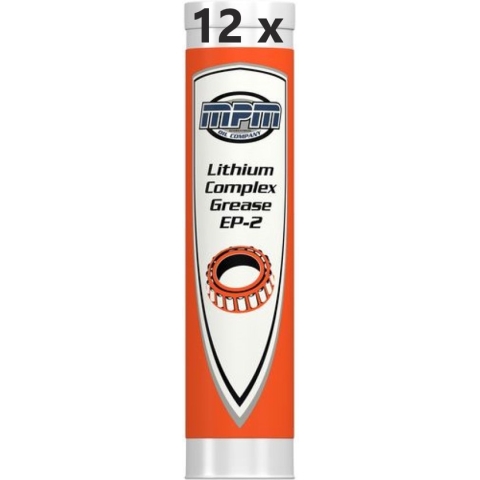 Vetpatroon Met Lithium Complex Grease Ep2 Smeervet - 12 stuks
