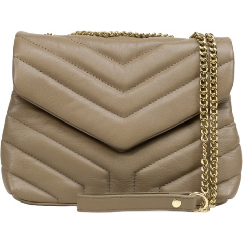 DSTRCT Puffed Park Handtas Taupe