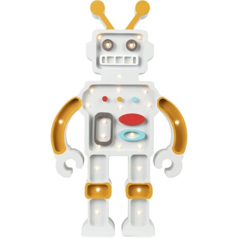 Little Lights Lamp Robot | Grey Mustard