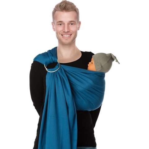 Babylonia draagdoek - BB-SLING - Campanula blue - padded