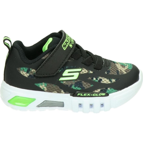 Skechers Camo Rondler Jongens Sneaker - Zwart multi - Maat 21