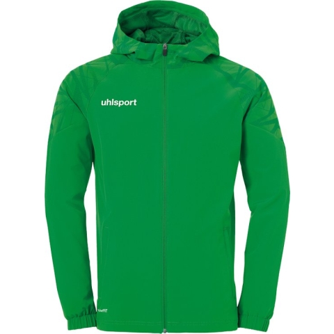 Uhlsport Goal 25 Evo Woven Hood Jacket Kind Groen-Lagoon Maat 140