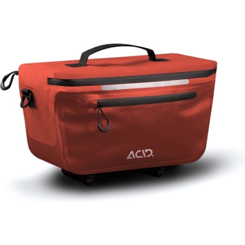 ACID Fietstas PRO RILink - Waterafstotend - Schouderriem - PVC-vrij - TPU - Inh. 10L - Vlam/Zwart