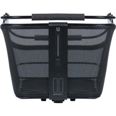 Basil Cento Tech Fiber Fietsmand Nordlicht MIK - Achter - Textonile - Zwart
