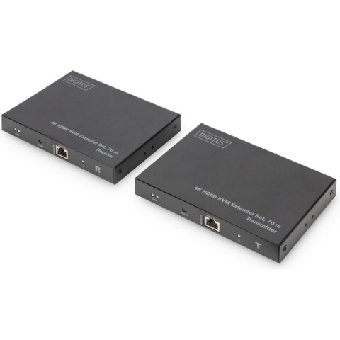 Digitus DS-55513 - KVM-extender - Zender en ontvanger - 4K - HDMI - 70 m