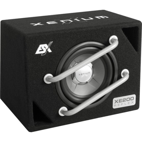 ESX XE200 - 8 inch woofer in bassreflex behuizing - beschermbeugels - 200 Watt RMS - 400 Watt maximaal - 4 Ohm impedantie