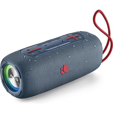 NGS Roller Nitro 3 - Bluetooth Speaker Draadloos 30W - BT/USB/TF/AUX IN - TWS - Blauw