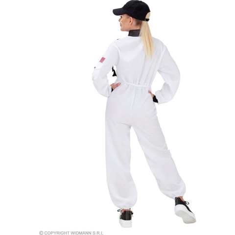 Widmann - Science Fiction & Space Kostuum - USA Astronaut Wit Sally - Vrouw - Wit / Beige - Medium - Carnavalskleding - Verkleedkleding