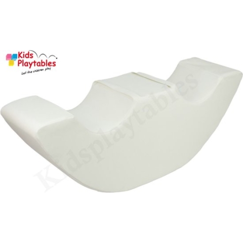 Soft Play Foam Schommelwip Duo wit | rocker | wipwap | foamblokken | bouwblokken | Soft play baby speelgoed | peuter | schuimblokken