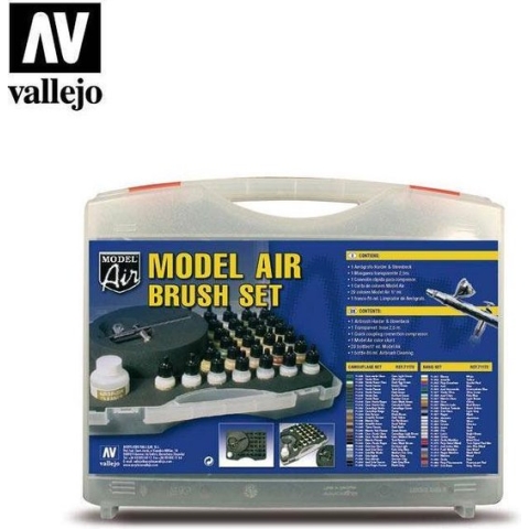 Vallejo 71173 Camouflage Model Air Colors & Airbrush Verf set