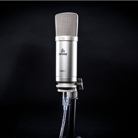 Devine USB-1 condensator USB studiomicrofoon