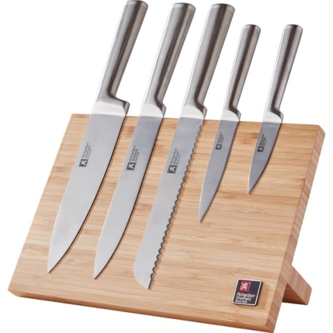 Richardson Sheffield - Visage 5-Delige Messenset met Magnetische Messenhouder - Bamboe