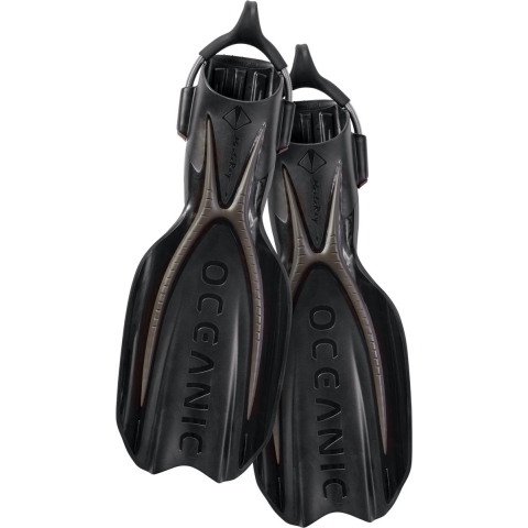 Oceanic Manta Ray Vinnen Titanium/Zwart - maat Regular