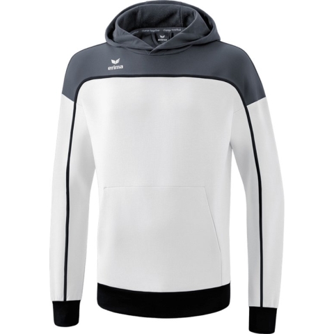 ERIMA Change Sweatshirt Met Capuchon Wit-Slate Grey-Zwart Maat XXXL