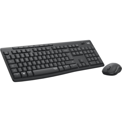 Logitech MK295 Silent - Draadloze Muis en Toetsenbord - QWERTY ISO - Zwart