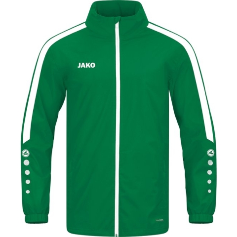 Jako Power Regenjas Kinderen - Sportgroen | Maat: 164