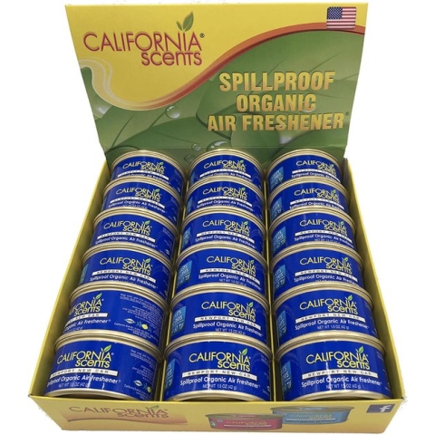 California Scents - Organic Air Freshener - 18 x (New Car)