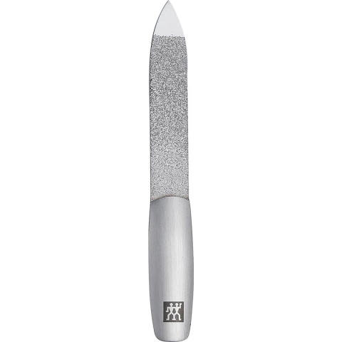 Nagelvijl, dubbelzijdig, van roestvrij staal, voor een perfect vijlresultaat, van mat roestvrij staal, premium, 90 mm