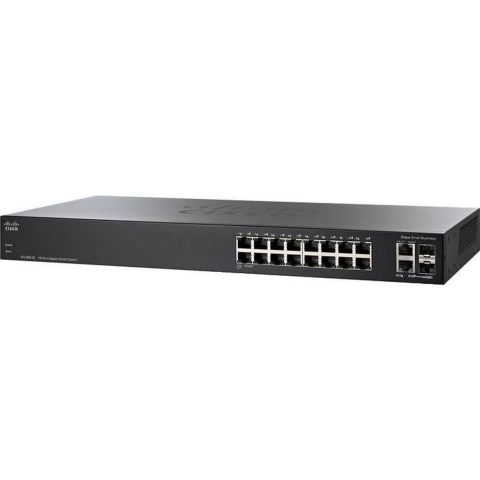 Cisco SG250-18 Managed L2/L3 Gigabit Ethernet (10/100/1000) 1U Zwart