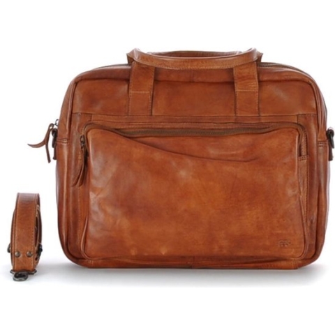 Bear Design Hugo Leren Laptoptas - 14 inch - Cognac
