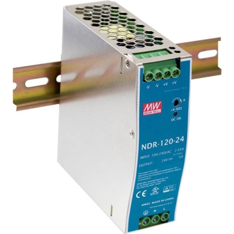Mean Well NDR-120-24 DIN-rail netvoeding 24 V/DC 5 A 120 W 1 x