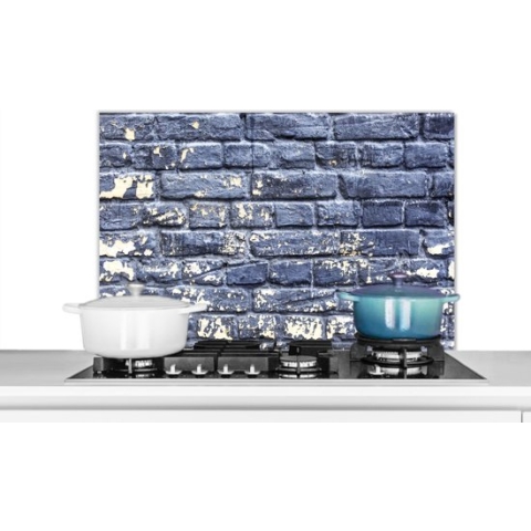 Spatscherm - Bakstenen - Verf - Muur - Stenen - Spatwand - Keuken achterwand - 80x55 cm