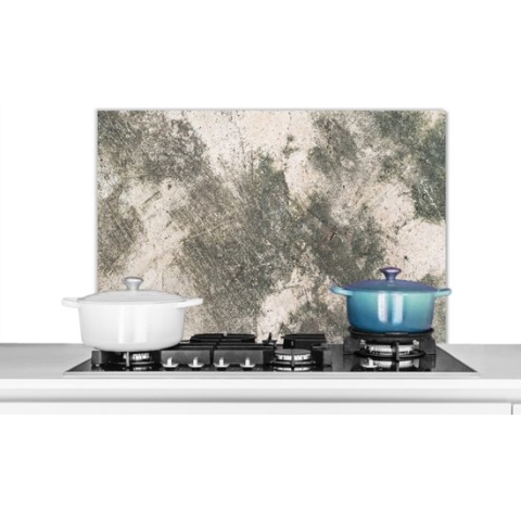 Spatscherm Keuken - Kookplaat Achterwand - Spatwand Fornuis - 90x60 cm - Beton - Roest - Vintage - Industrieel - Aluminium - Wanddecoratie - Muurbeschermer - Hittebestendig