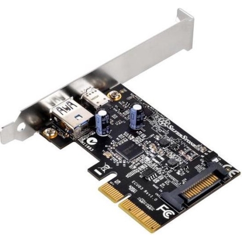 Silverstone ECU03 interfacekaart/-adapter USB 3.1 Intern