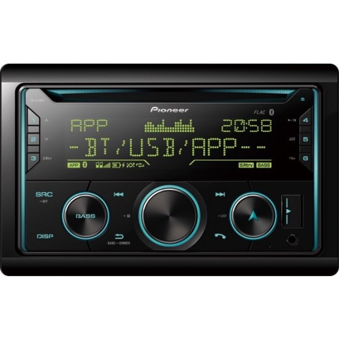 Pioneer Autoradio Fh-s720bt Spotify/bluetooth Zwart