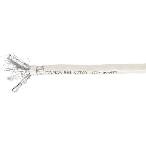 Equip 401493 Cat.6A Solid Copper Cable S/FTP 4P23, 305m, LSZH