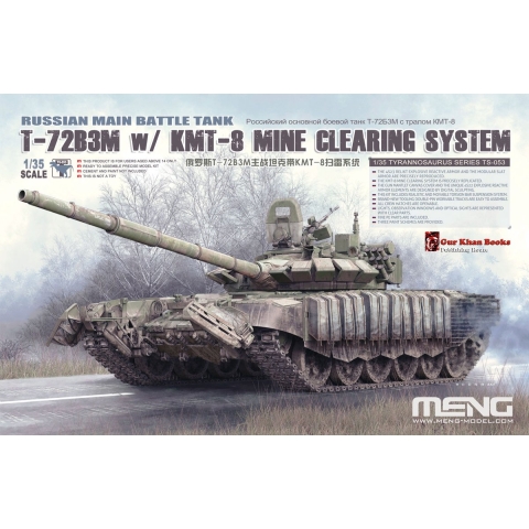 1:35 MENG TS053 Russian Main Battle Tank T-72B3M w/ KMT-8 Mine Clearing System Plastic Modelbouwpakket