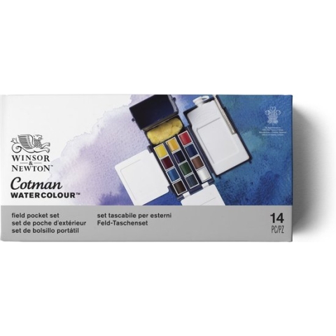 Cotman Aquarelverf Field Pocket Set 12 napjes