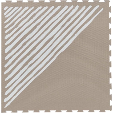 Toddlekind Prettier Puzzle Playmat - Sandy Lines - Tan