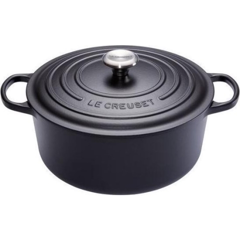 Le Creuset Braadpan Signature Mat Zwart - ø 30 cm / 8.1 Liter