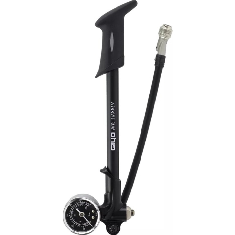Polaza®️ Handfiets Pomp - Fietspomp Met Drukmeter - Mini Fietspomp - Pomp - Fiets - Kleine Fietspomp - Zwart