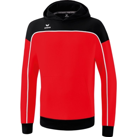 ERIMA Change Sweatshirt Met Capuchon Rood-Zwart-Wit Maat S