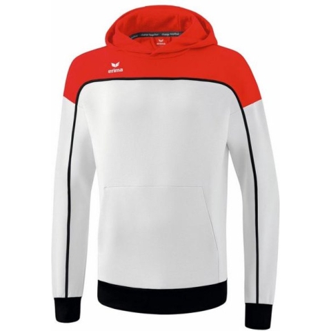 ERIMA Change Sweatshirt Met Capuchon Wit-Rood-Zwart Maat XXXL