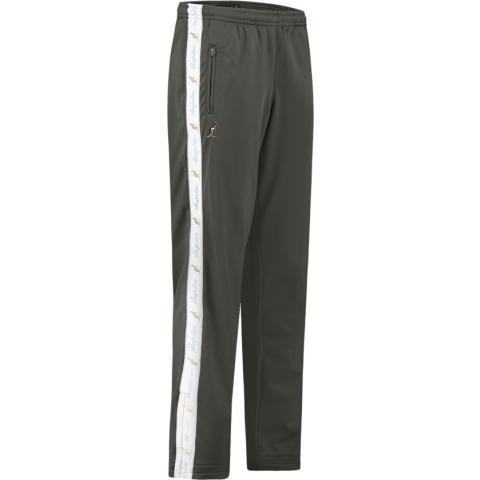 Australian broek met witte bies groen en 2 ritsen maat M/48
