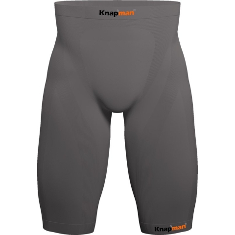 Knapman Zoned Compression Short 25% Grijs | Compressiebroek (Slidingbroek) voor Heren | Maat XL