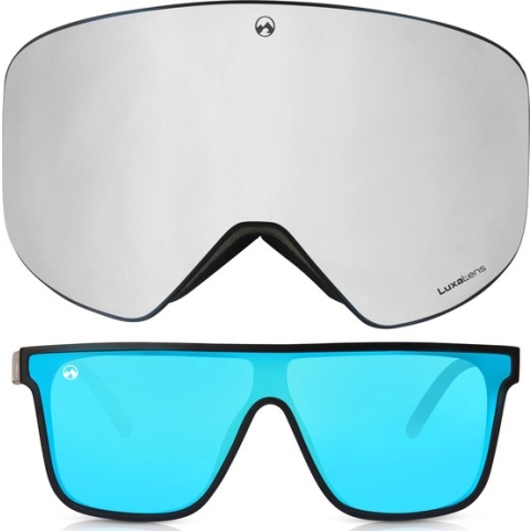 MowMow® STEALTH - Skibril + zonnebril | Photochromic LuxaLens | Luxe Skibrilcase | Unisex | UV400