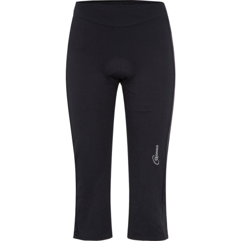 Gonso | Jane |  Fietsbroek 3/4 Dames | Zwart Maat 36