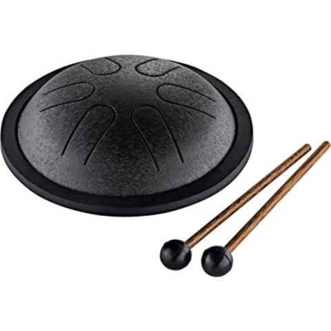 Steel Tongue Drum - Handpan Drum - Hangdrum - ( Mini/Zwart/C )