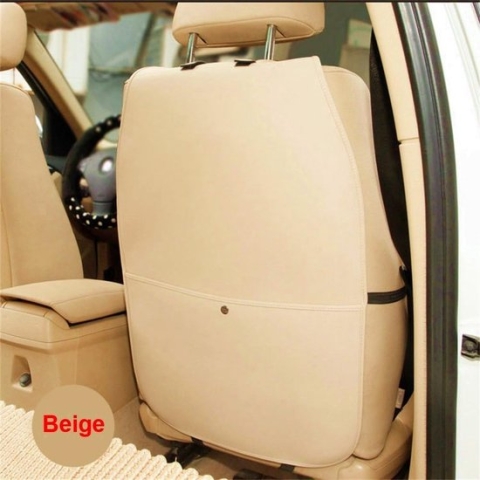 Rugleuningbescherming auto rugleuning bescherming waterdicht eenvoudig te reinigen multifunctionele organizer opbergtas reisaccessoires PU-leer [2 verpakkingen]