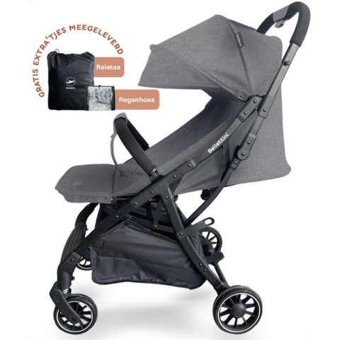 Bellettini Calesse buggy - Kinderwagen - Lichtgewicht & Compact - Grijs