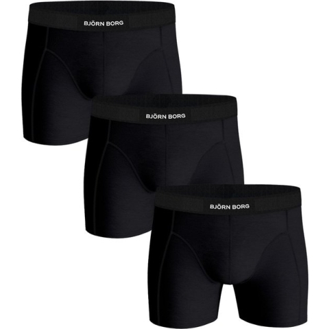 Bjorn Borg - Boxers Premium 3 Pack Black - Heren - Maat L - Body-fit