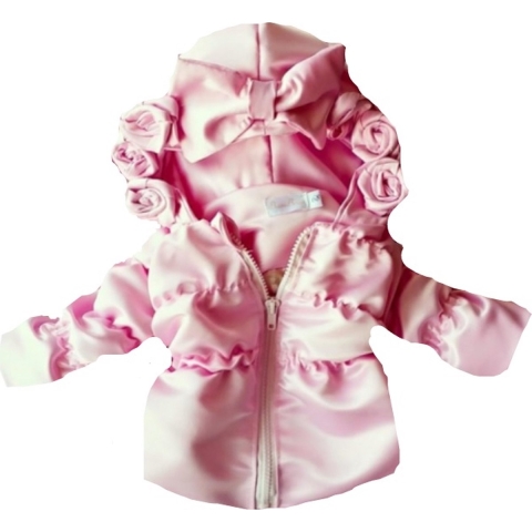 Maat 56 Zomerjas licht roze voor baby en kind Jas met roosjes