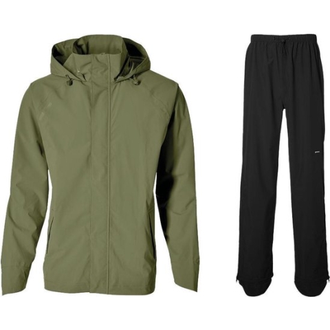 Basil Hoga Unisex Regenpak - Groen - Maat Xl