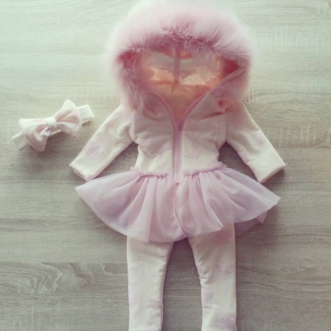 Maat 98 Zomerjas met haarbandje jas voor baby en kind jasje